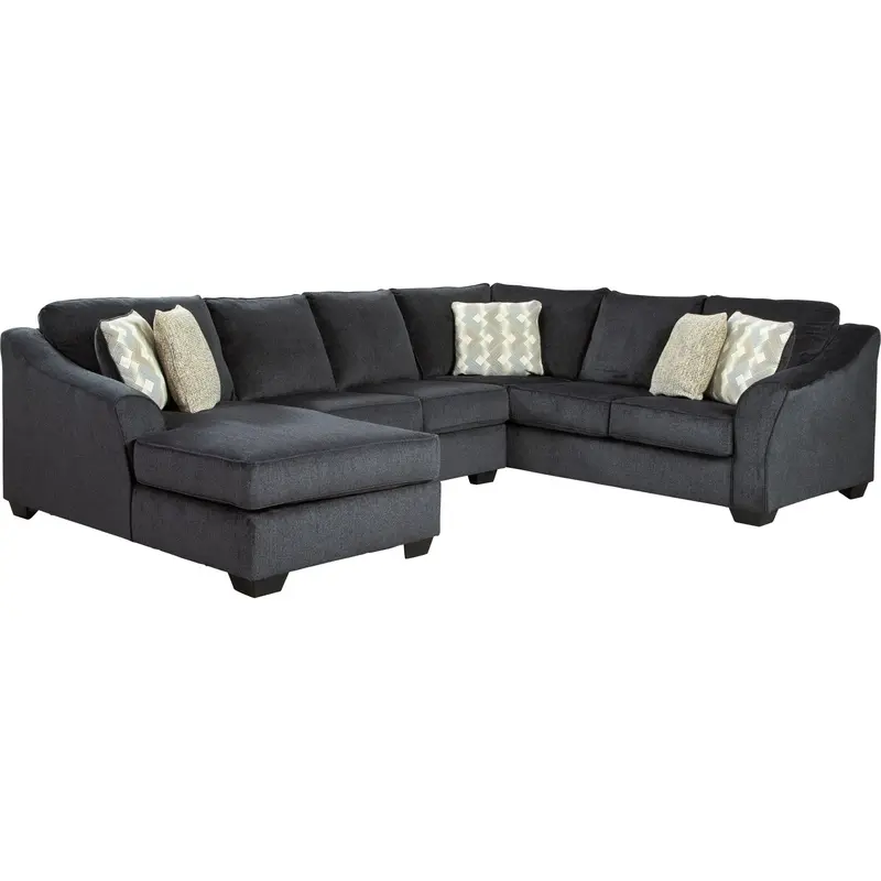 Eltmann Cozy 3-Piece Sectional With Chaise Extension 1