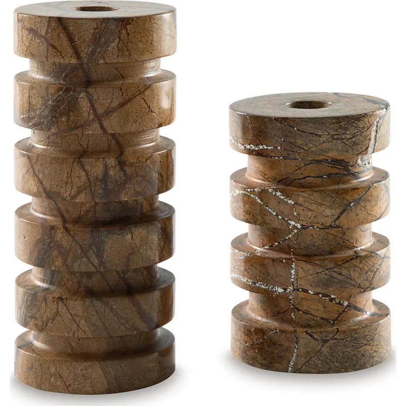 Emsleyfield Metallic Candle Holders – Set Of Two 1