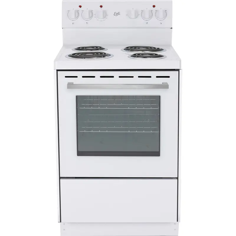 Epic Eer239W-2 24-Inch Electric Range – Sleek White Finish 1