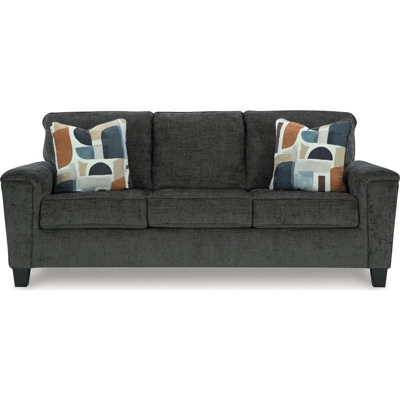 Erinslane Dusk Sofa – Modern Three-Seater In Deep Blue-Tone Fabric 1