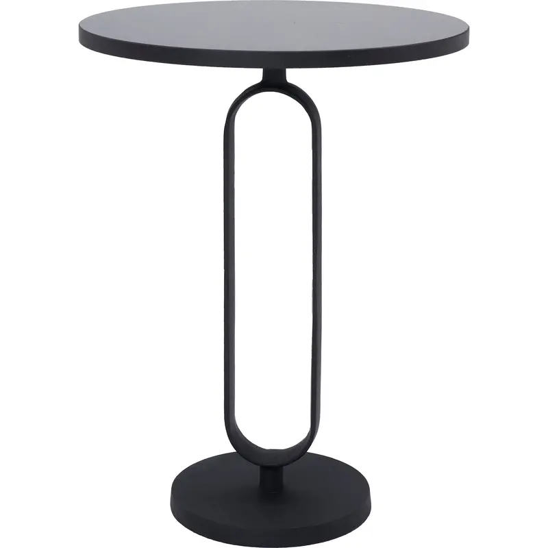 Eryx Sleek Black Accent Table With Storage 1