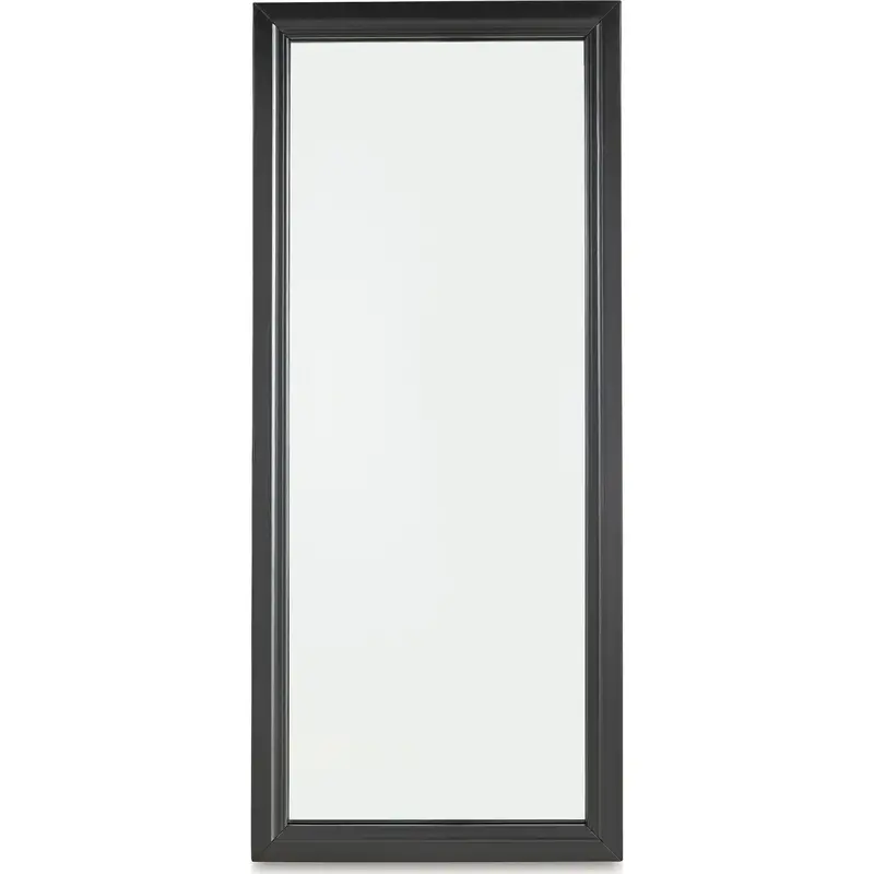Evesen Full-Length Floor Mirror With Sleek Matte Black Frame 1