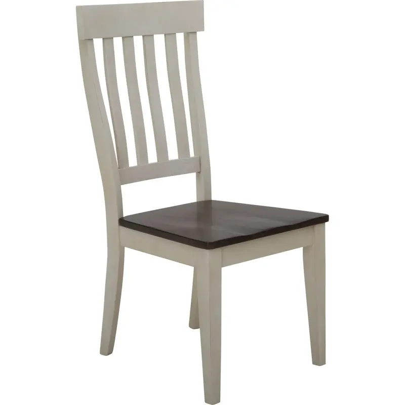 Extension Slat-Back Chair In Chalk Finish (Mrpco265K) 1