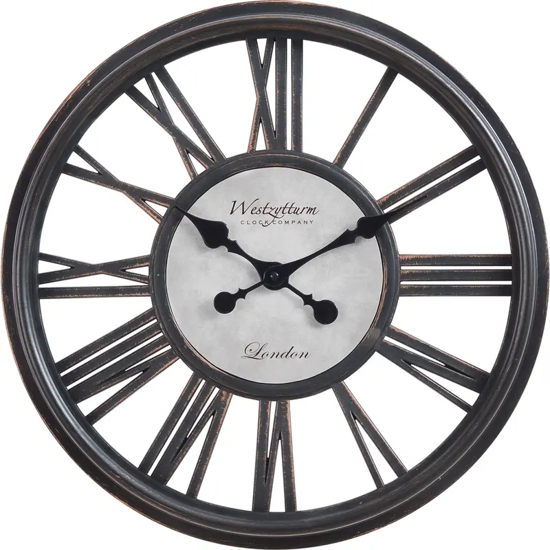 Ezra Mini Wall Clock – 17.75" X 17.75" Compact Decorative Timepiece For Hallways Or Bathrooms 1