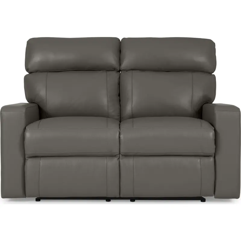 Fairbrook Reclining Loveseat In Tanner Seal Leather-Look Fabric 1