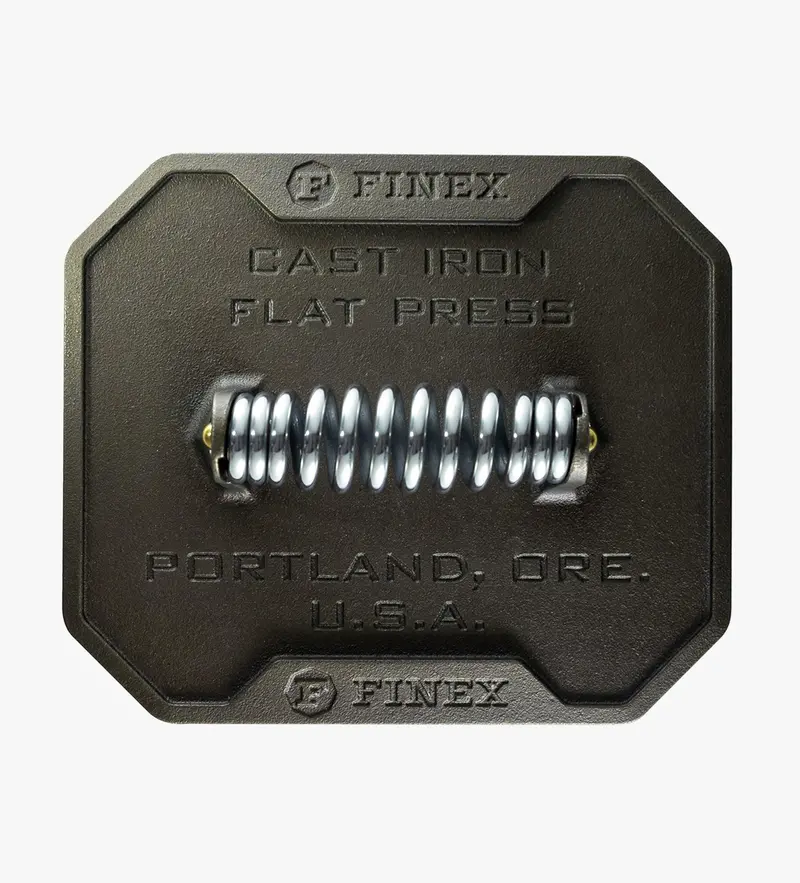 Finex Cast Iron Flat Press – 8-Inch Versatile Cooking Weight 1