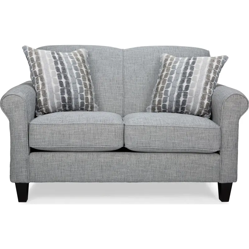 Fiona Victoria Grey 2-Seater Loveseat 1