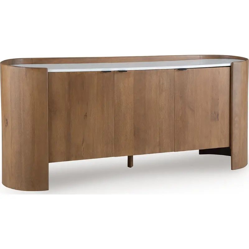 Fitzroy Two-Tone Accent Cabinet In Brown And White 1