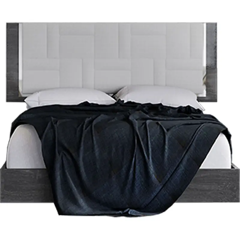 Florence Grey Queen Upholstered Bed Frame 1