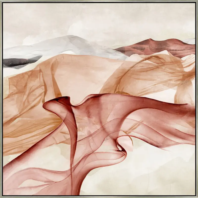 Flowing Passion Ii Abstract Canvas Painting – 32" X 32" 1