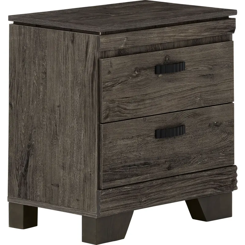 Fontana Alabaster Oak Nightstand With Soft-Close Drawers 1