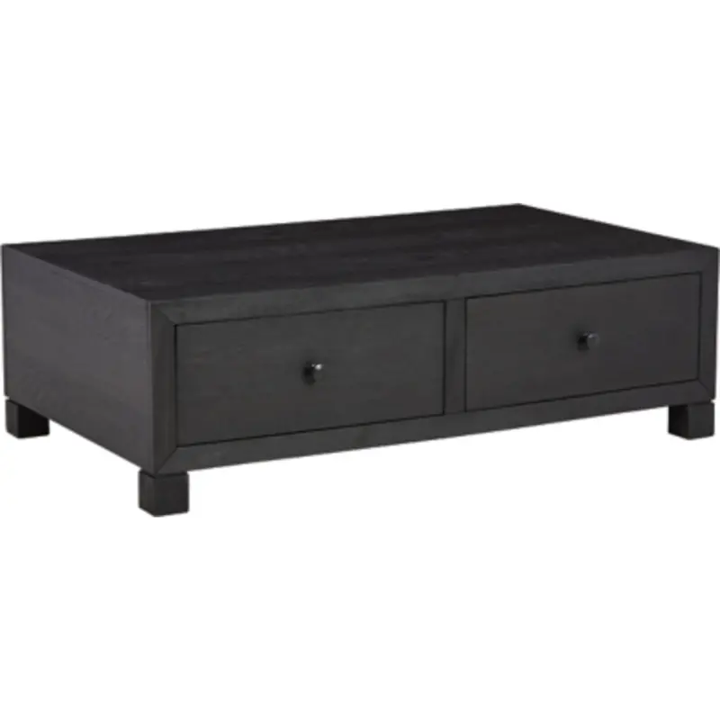Foyland Modern Black Coffee Table 1