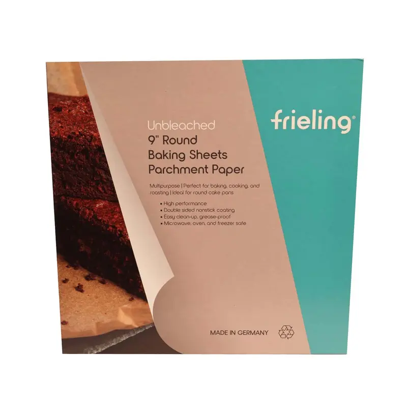 Frieling Unbleached 9-Inch Round Parchment Paper Sheets – 50-Pack 1
