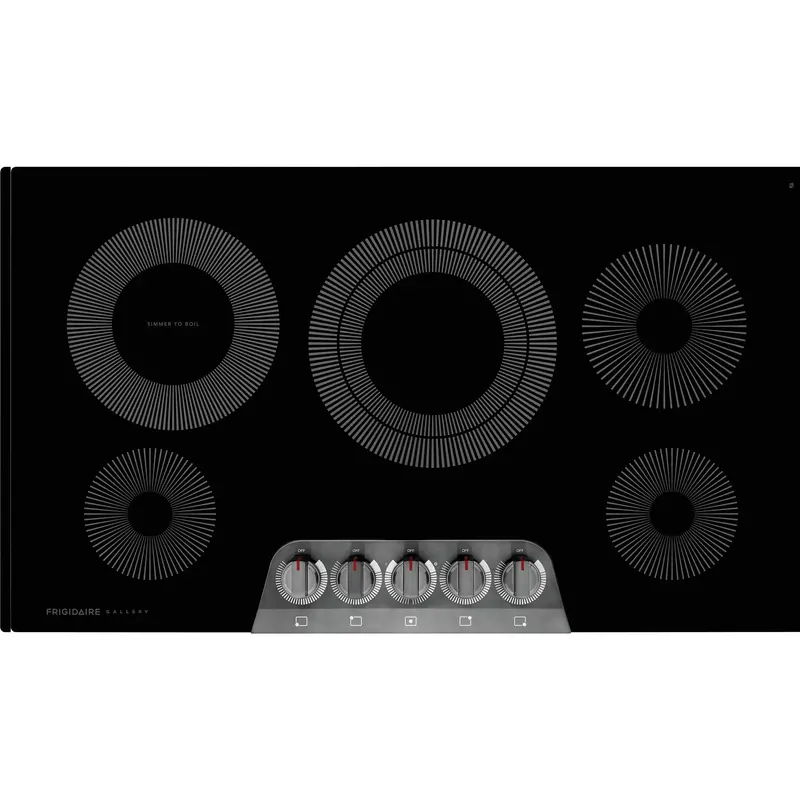 Frigidaire Gallery Gcce3670As 36-Inch Electric Cooktop – Smooth Black Glass Surface 1