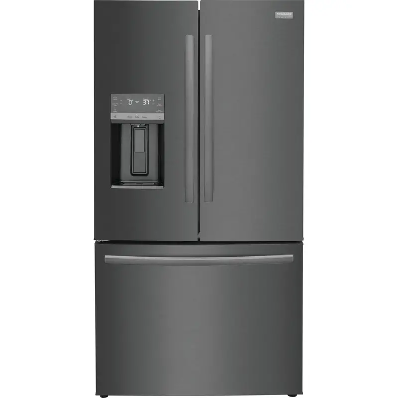 Frigidaire Gallery Grfc2353Ad: 23 Cu. Ft. Counter-Depth French Door Refrigerator In Black Stainless Steel 1