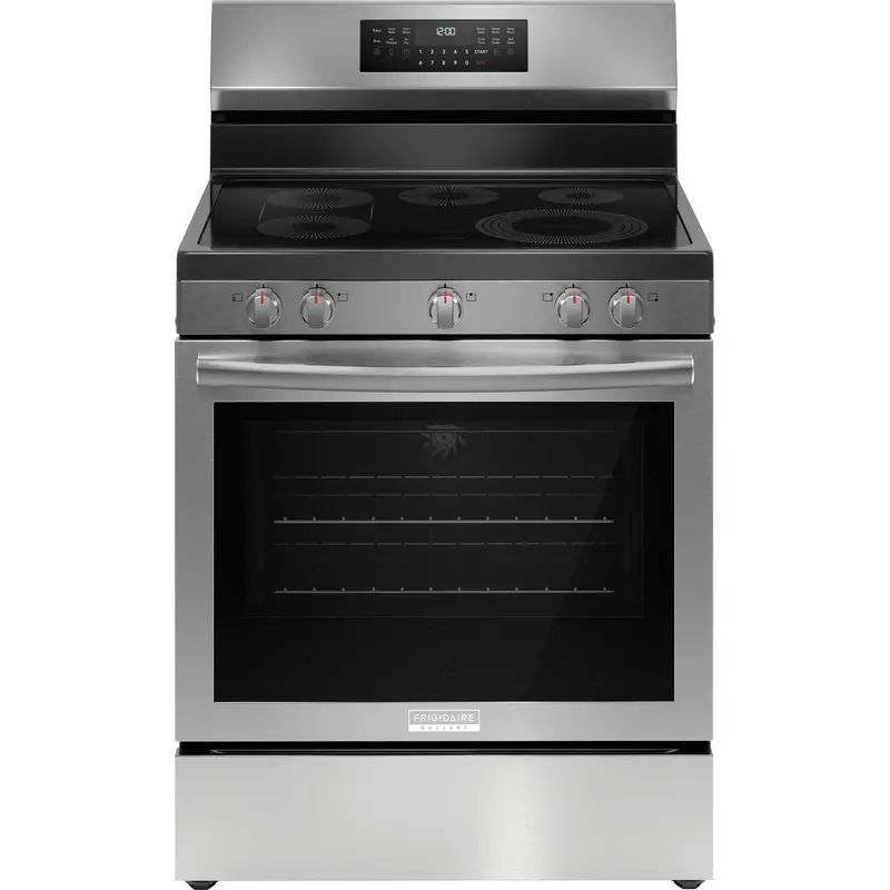 Frigidaire Gallery Stainless Steel 30" Electric Range With Rear Controls & Total Convection (Gcre306Cbf) 1