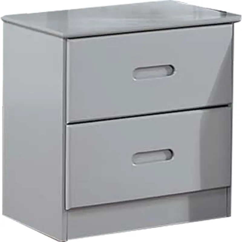 Gavin Grey Nightstand With Drawers 1