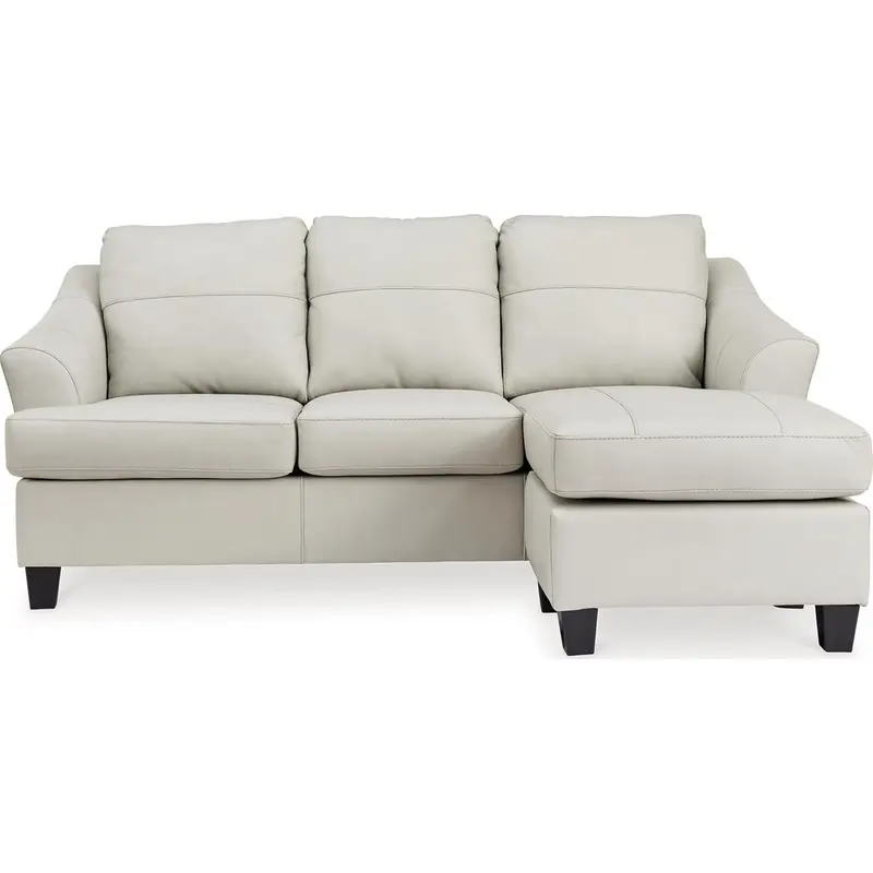 Genoa Coconut-Fabric Sofa With Chaise 1