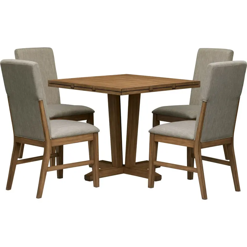 Geo Heights Dining Collection – Contemporary Table And Chairs Set 1