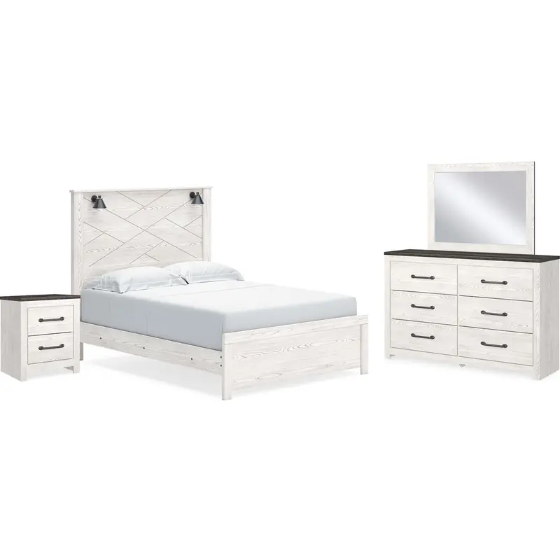 Gerridan Queen-Size 6-Piece Panel Bedroom Set 1