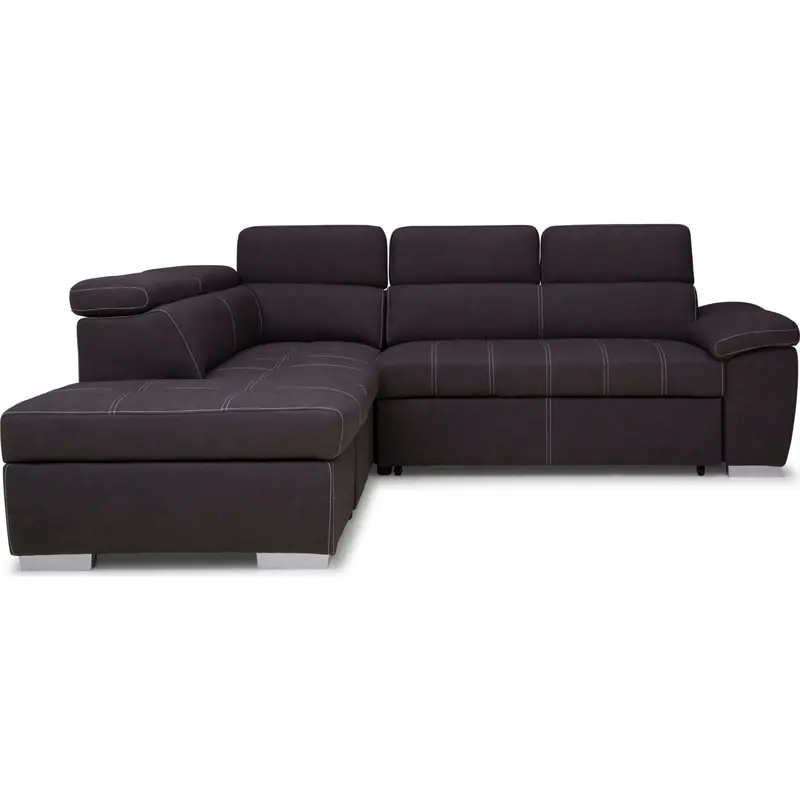 Gianluca Noble Charcoal 3-Piece Media Sleeper Sofa 1