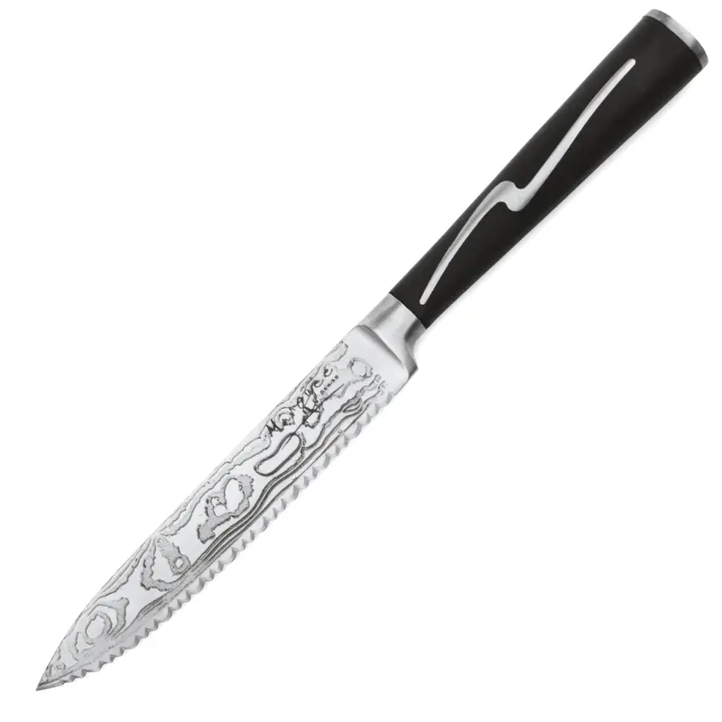 Ginsu Forged Marquee 5-Inch Serrated Utility Knife – Crisp Edge For Soft Foods 1