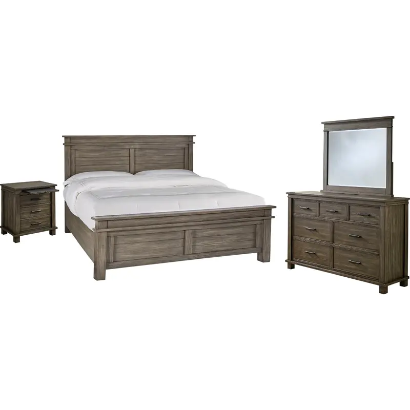 Glacier Point Greystone 6-Piece Panel Bedroom Set 1