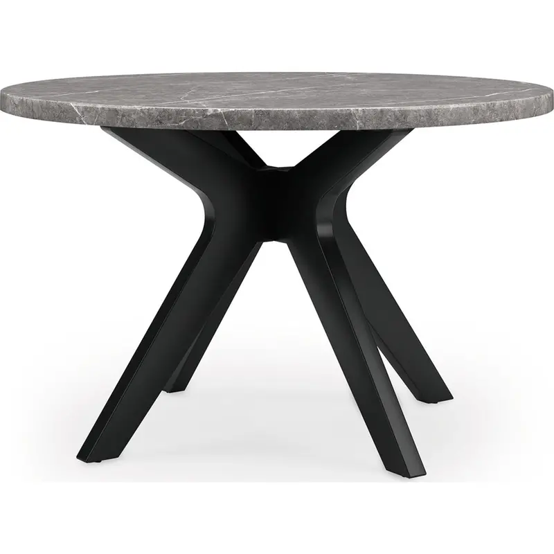 Glinari Taupe And Black Dining Table – Model D476-15 1