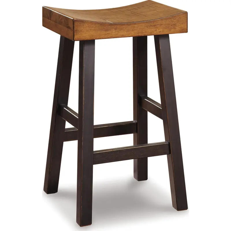 Glosco Bar-Height Stool In Medium And Dark Brown (D548-030) 1