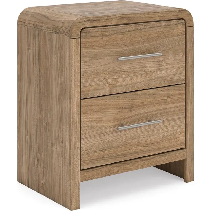 Gramburg Nightstand – Warm Natural Brown 1