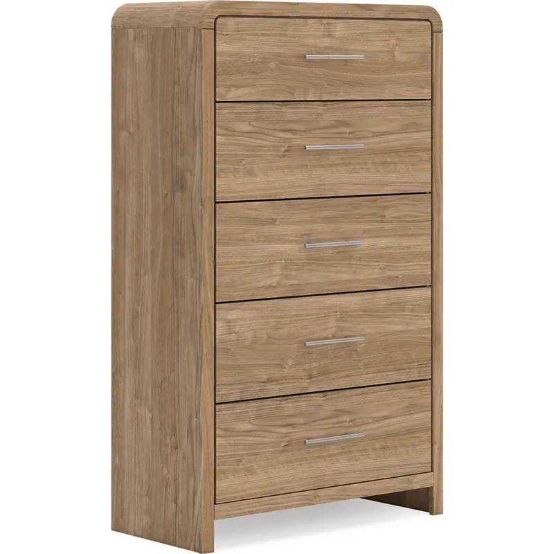 Gramburg Wooden Chest – Warm Natural Brown Finish 1