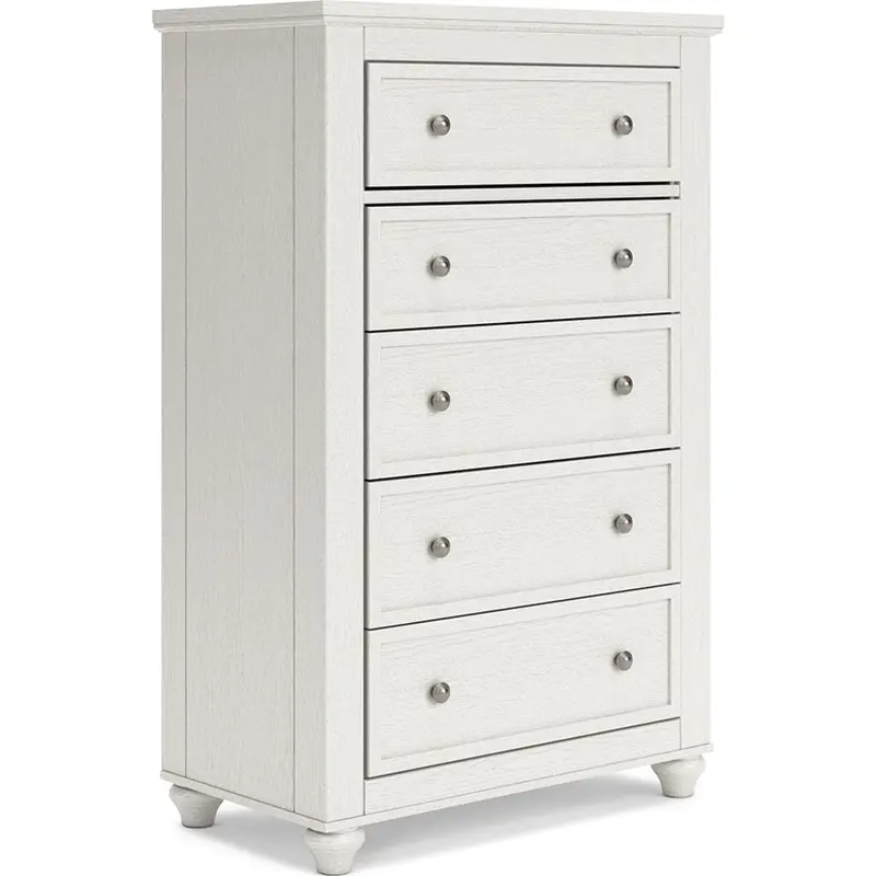 Grantoni White Painted Wood Chest Of Drawers 1