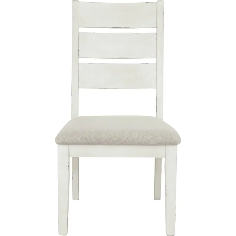 Grindleburg Antique White Fabric Side Chair (D754-01) 1