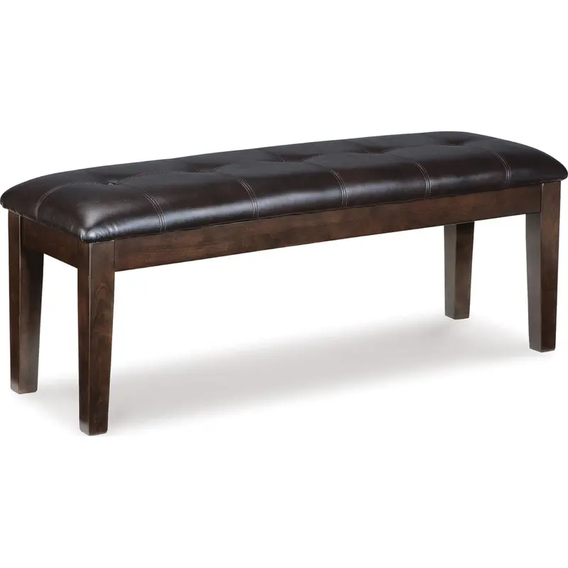 Haddigan D596-00 Dining Bench In Rich Dark Brown Wood 1