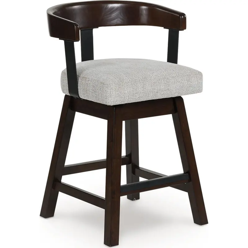 Haddigan Dark Brown Counter-Height Bar Stool (Model D596-224) 1