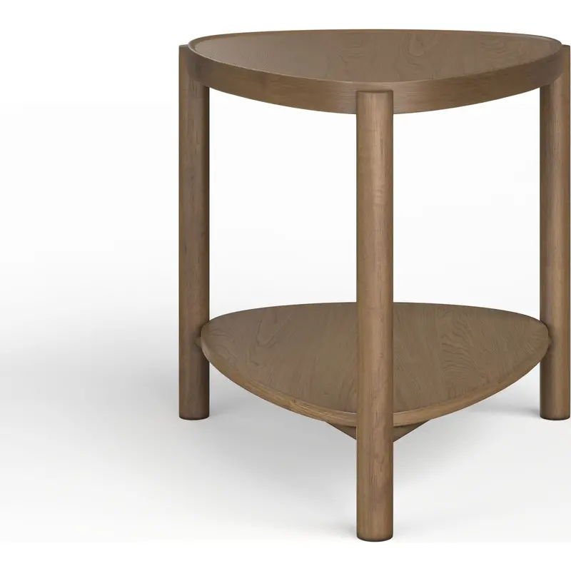 Hadleigh Honey-Toned End Table With Slim Profile 1