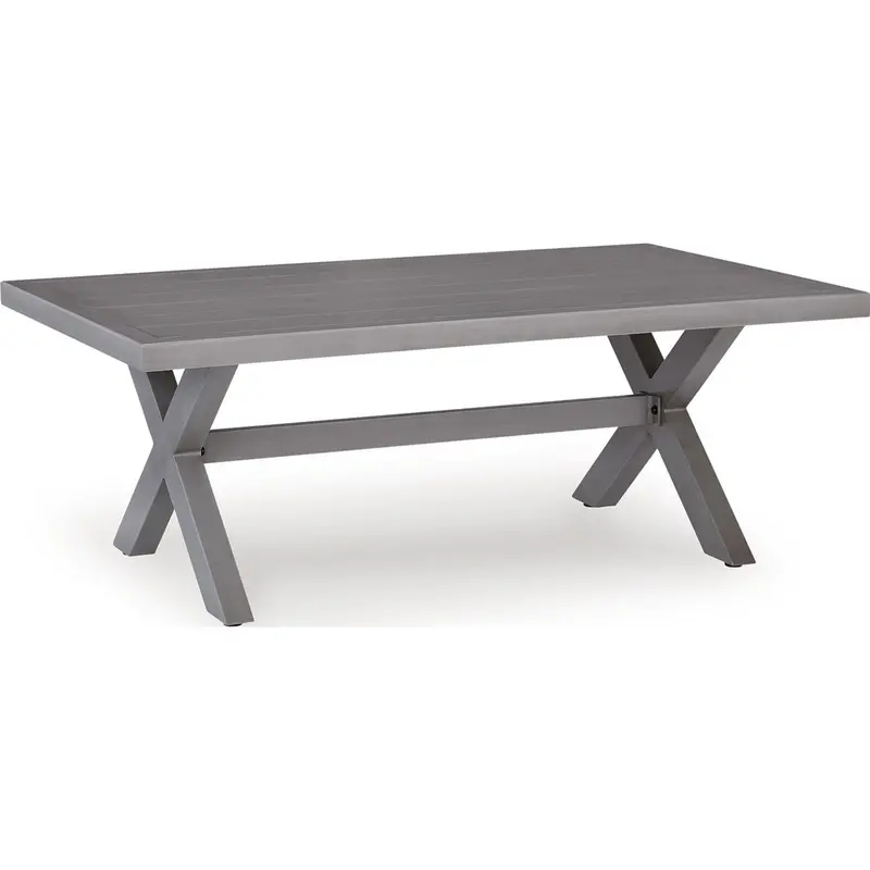 Half Moon Beach Gray Outdoor Coffee Table 1