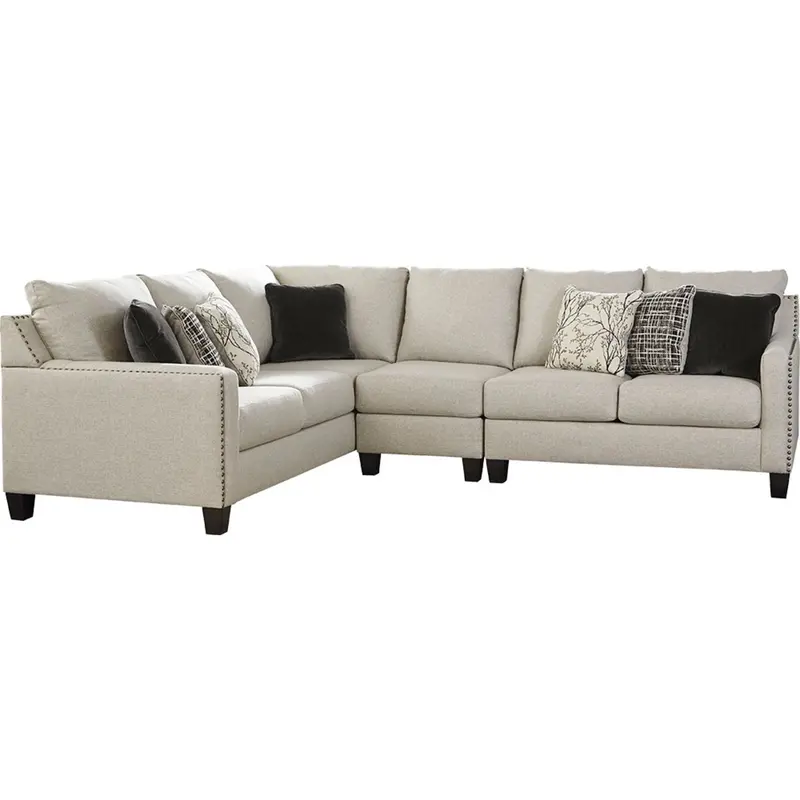 Hallenberg Curved 3-Piece Sectional With Corner Unit 1