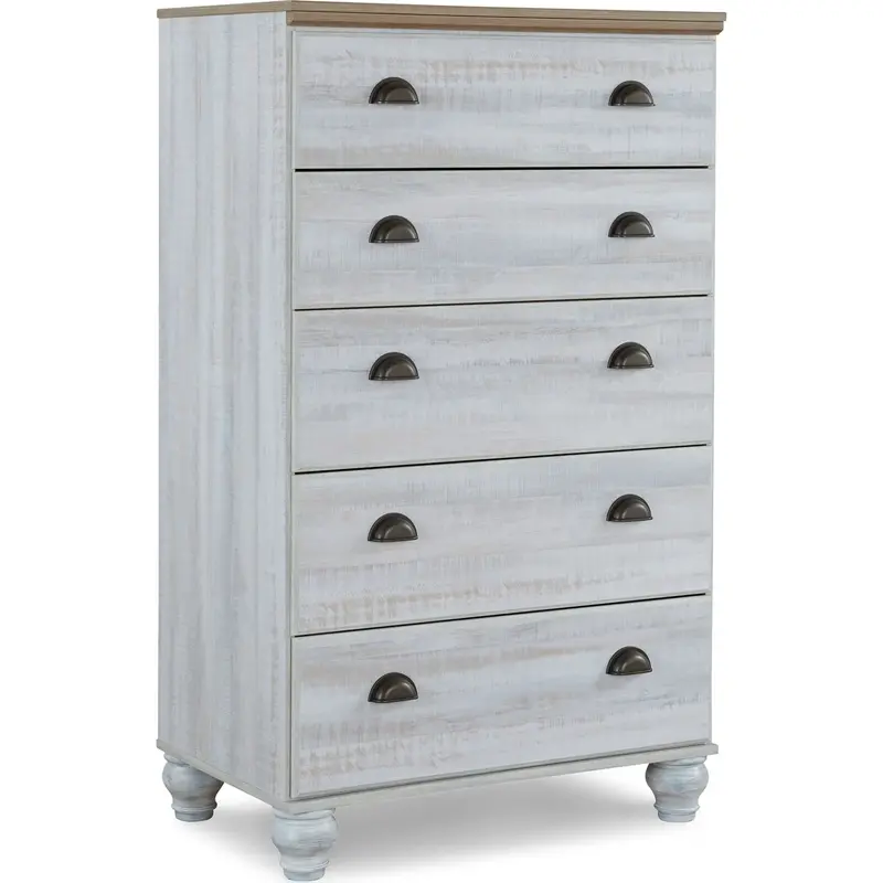 Haven Bay Two-Tone Chest With Contemporary Design 1