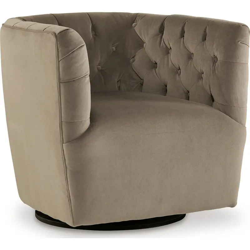 Hayesler Cocoa Swivel Accent Chair 1
