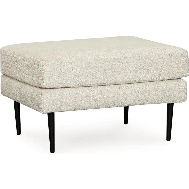 Hazela Soft-Touch Ottoman In Sandstone Neutral Tone 1