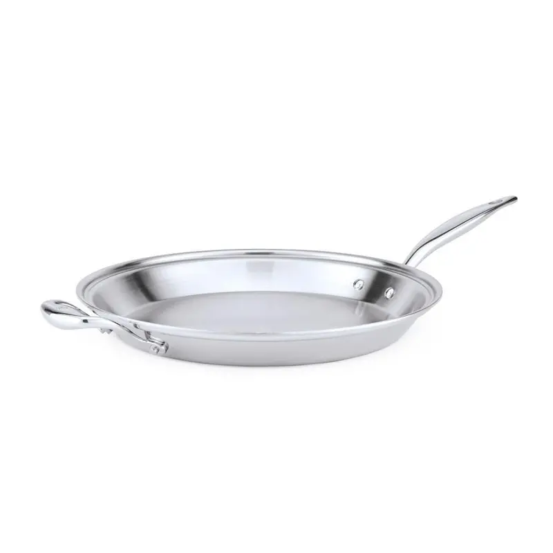 Heritage Steel 5-Ply 13.5-Inch French Skillet With Precision Heat Control 1