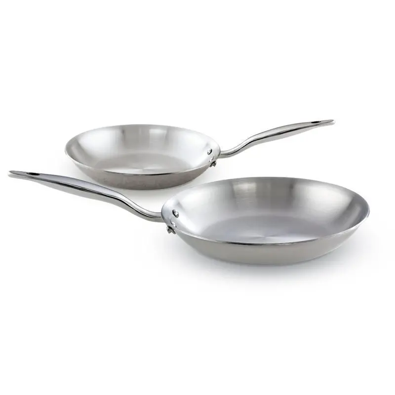 Heritage Steel Dual-Fry Pan Set: 8.5-Inch & 10.5-Inch 1