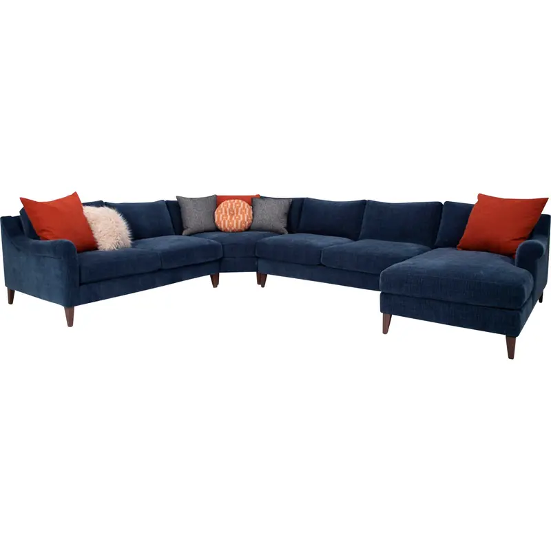 Hertz Modular 4-Piece Sectional Sofa With Chaise 1