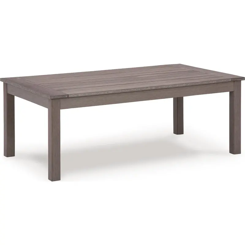 Hillside Barn Outdoor Coffee Table – Weather-Resistant Brown Wood Patio Furniture 1
