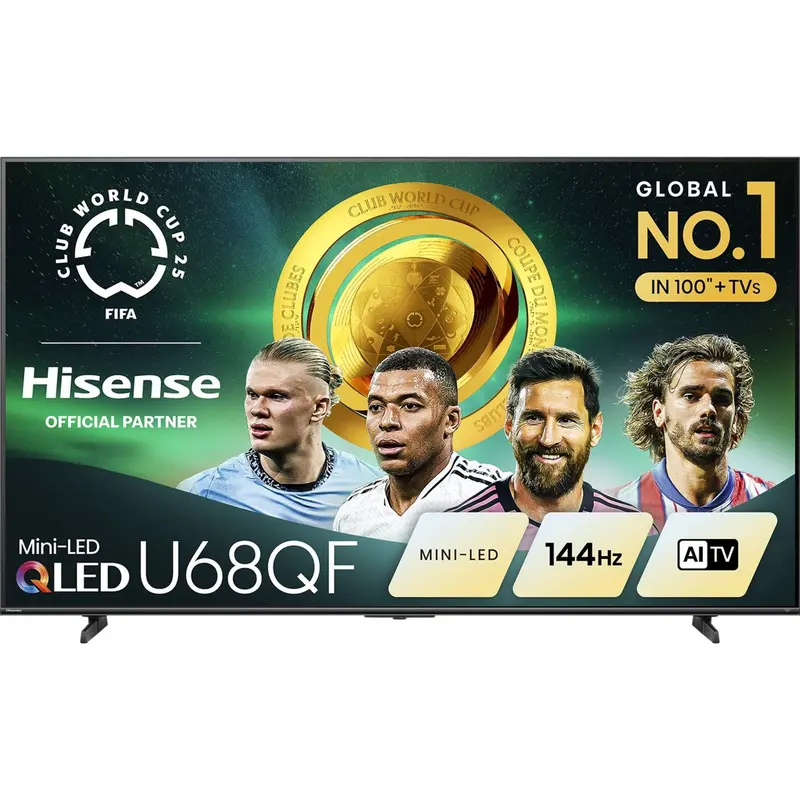 Hisense 100-Inch 4K Mini-Qled Fire Tv – 144Hz Large-Screen Smart Experience (100U68Qf) 1
