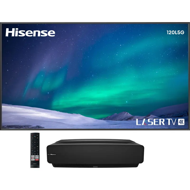 Hisense 100-Inch Laser Tv System With Included Screen (100L5G-Cine100A) – Matte Black Finish 1