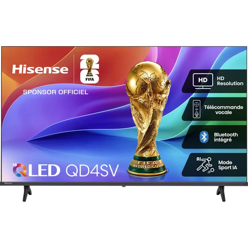 Hisense 32-Inch Qled Smart Tv – 720P Hd, Model 32Qd4Sv (Black) 1