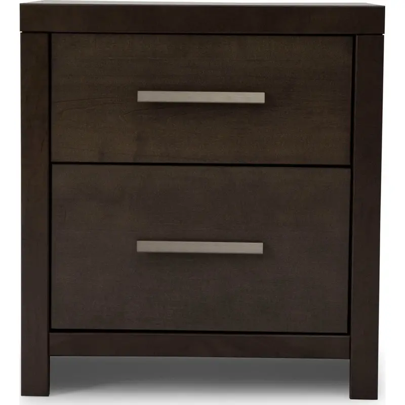 Holloway Prairie Storm Nightstand – Rustic Wood Grain Bedroom Side Table 1
