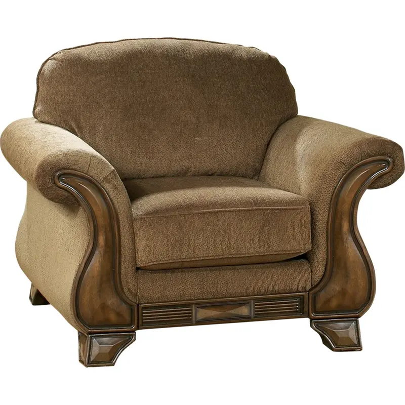 Isabella Ii Armchair In Warm Mocha Upholstery 1